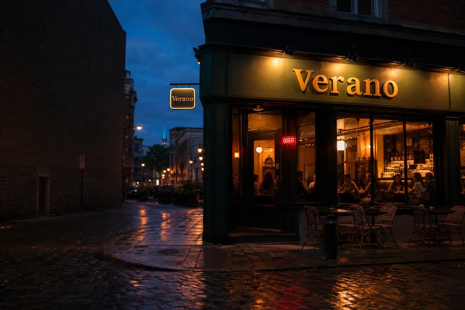 Enseigne 3D illuminée de type restaurant — enseigne sur mesure fabriquée à Montréal par Enseignes et Plus
